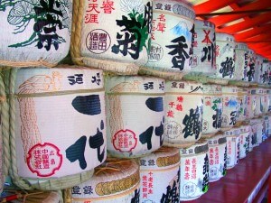 Sake Barrels in Hiroshima (CC license Dan Smith)