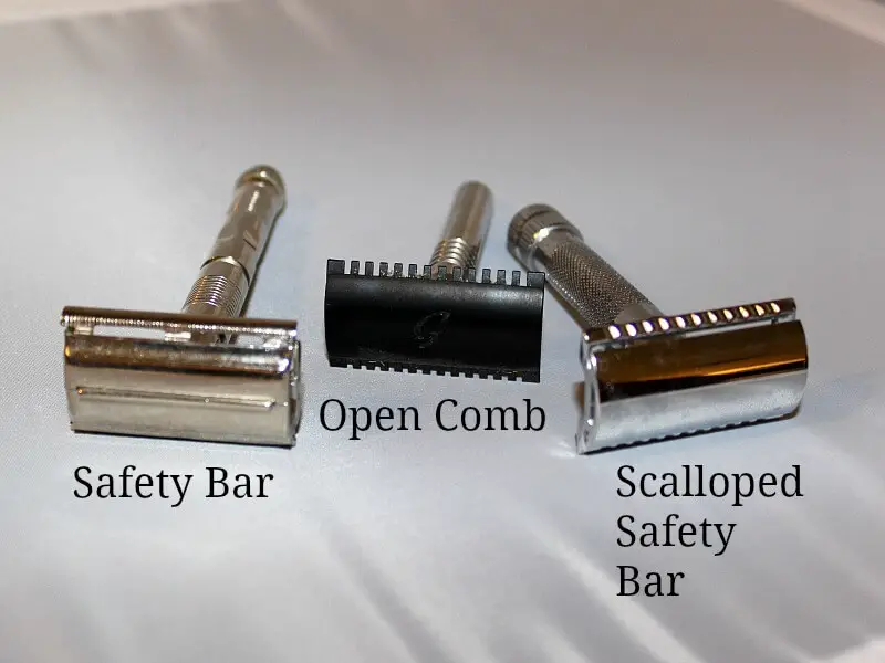 safety bar and open comb razors