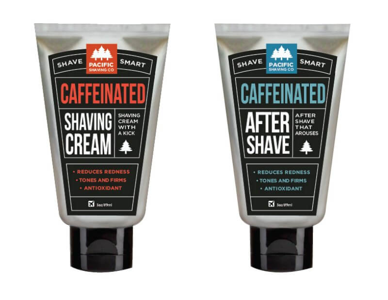 pacific shaving caffeinated shaving cream