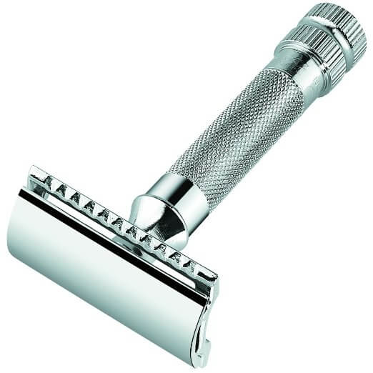 Parker 100% Stainless Steel Handle Gillette Fusion Compatible Razor - 1  Gillette Fusion Blade Included