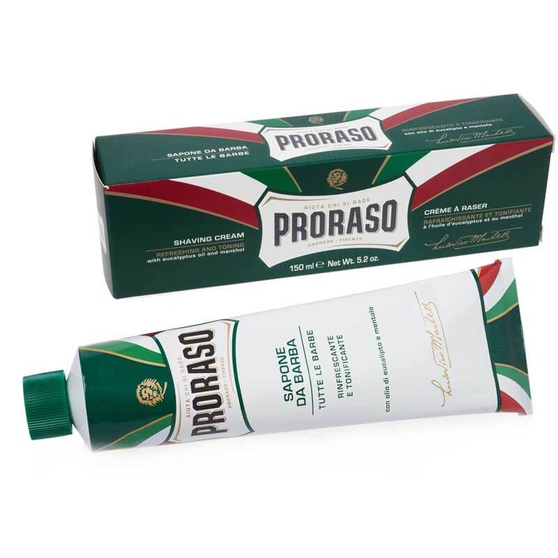 Proraso Green, Blue, Red, and White Shave Cream Review