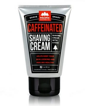 pacific shaving cream caffeinated