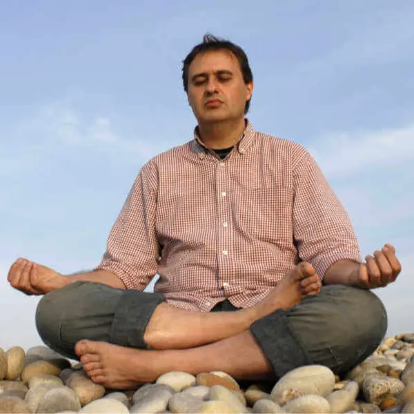 man meditating