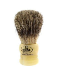 omega mixed badger boar shave brush