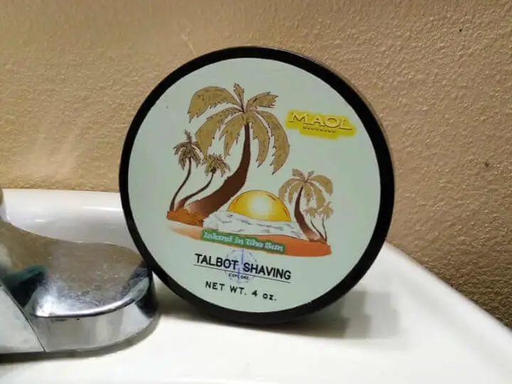 talbot shaving island in the sun shave soap