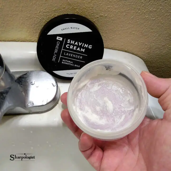 OneBlade Black Tie Shaving Cream Lavender Empty Jar