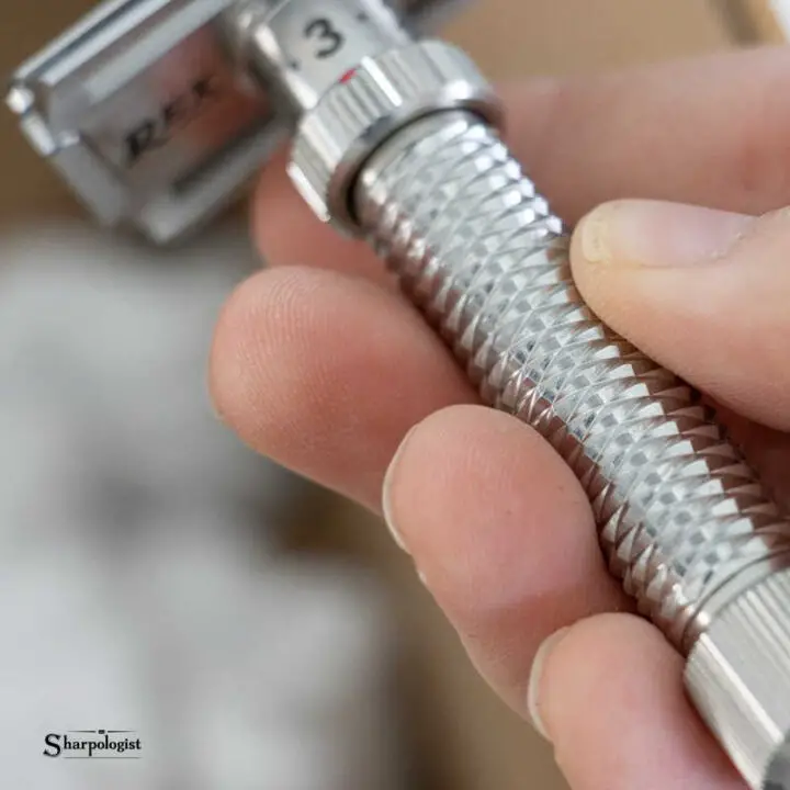 rex konsul adjustable slant razor handle design
