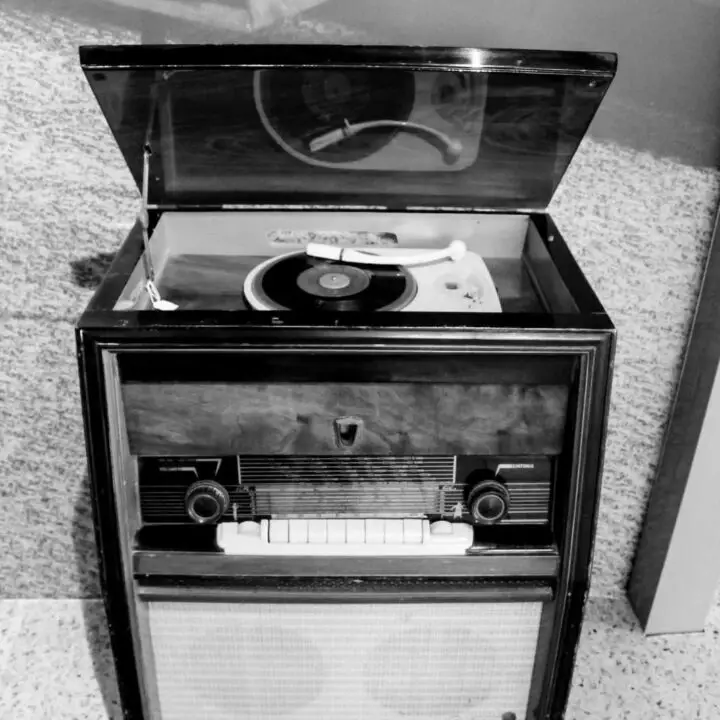 1950's record player and radio