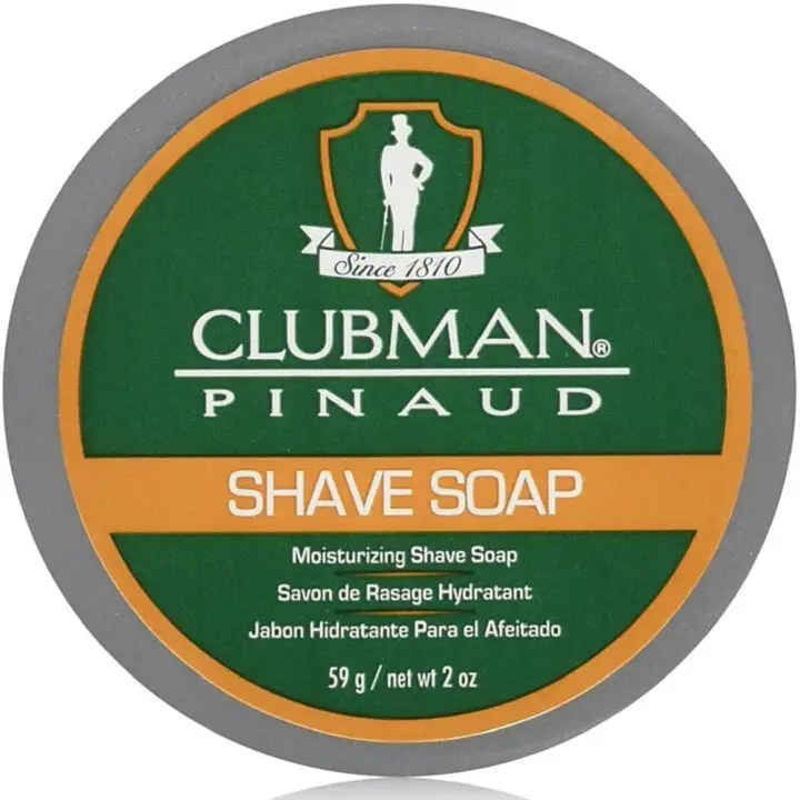 pinaud clubman shave soap label