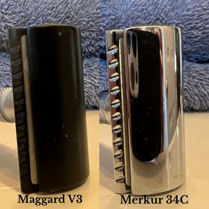 Maggard v3 vs Merkur 34c razor heads