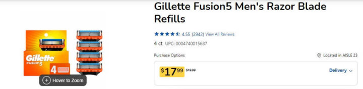 fusion 5 refills on ebay