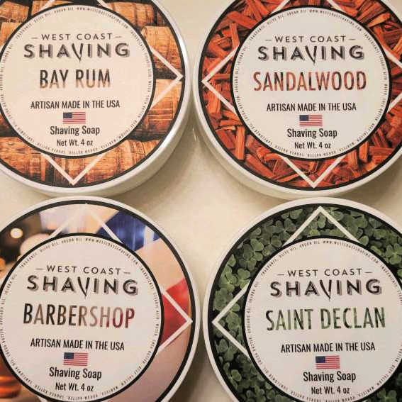 4 west coast shaving shave soap