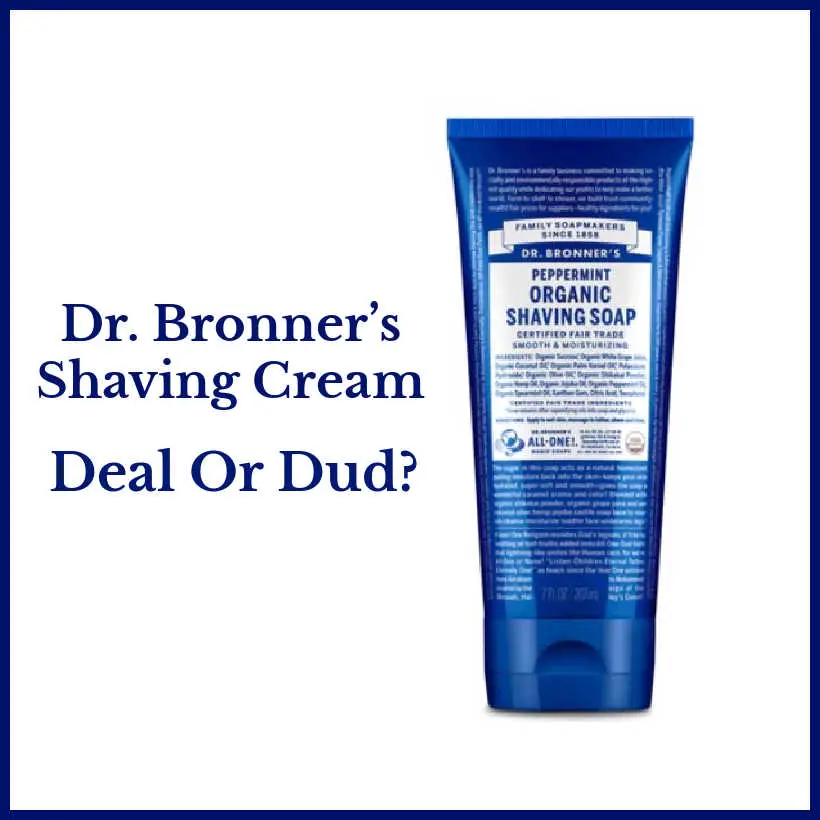 cr bronner shave cream review