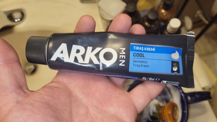 Arko shave cream tube