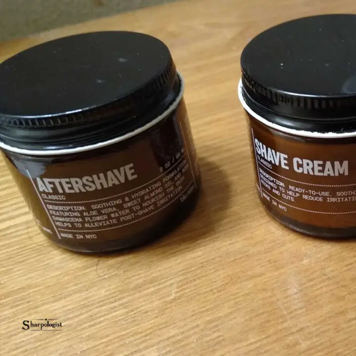 blu atlas shave cream and aftershave jars
