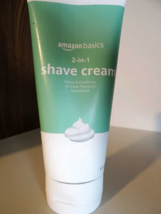 amazon basics shave cream