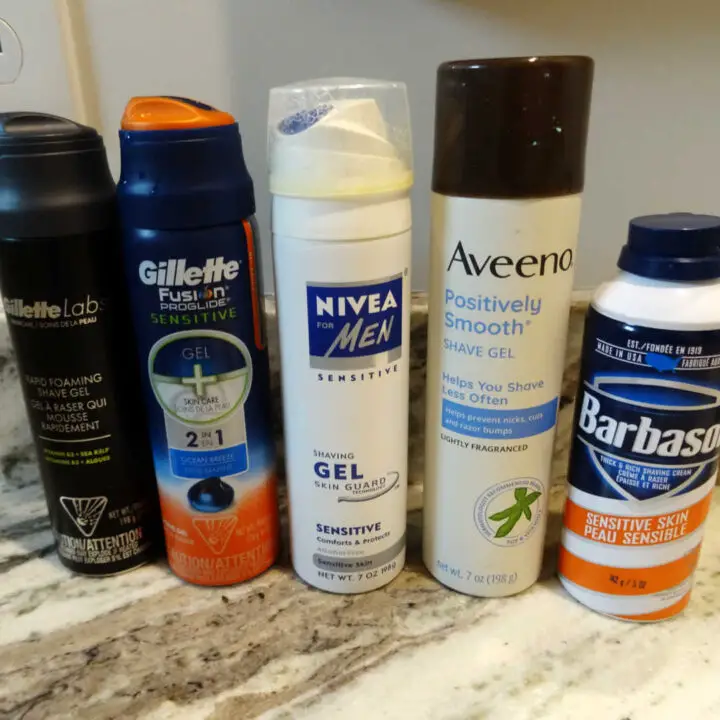 5 canned shave creams