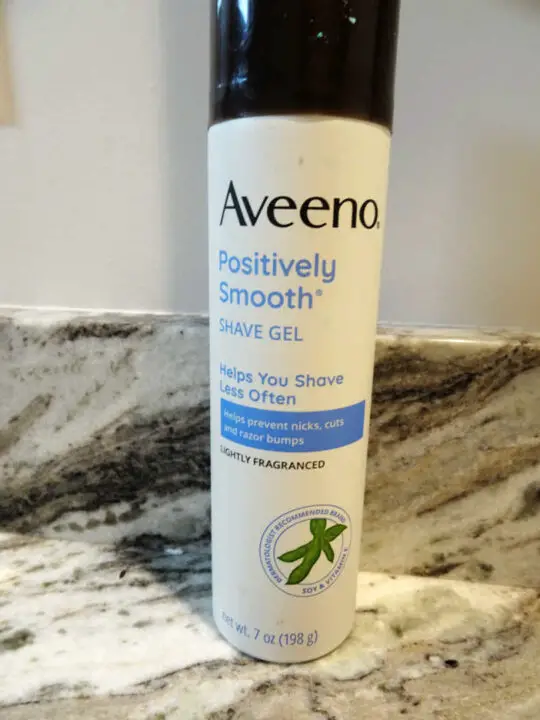 aveeno positively smooth shaving gel