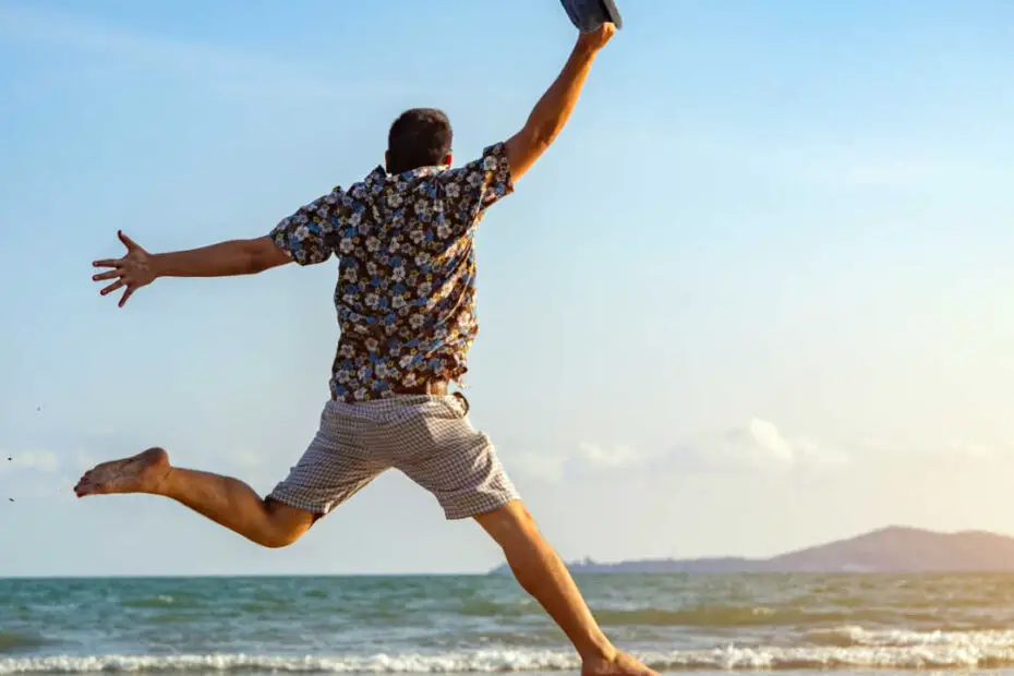 man at the beach