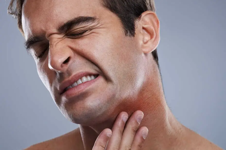 bad shave on neck