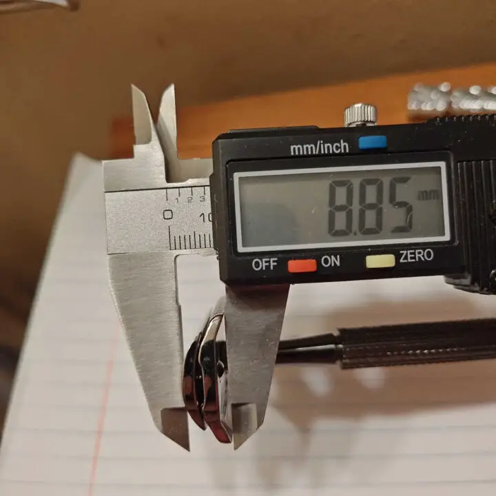 measuring head with caliper