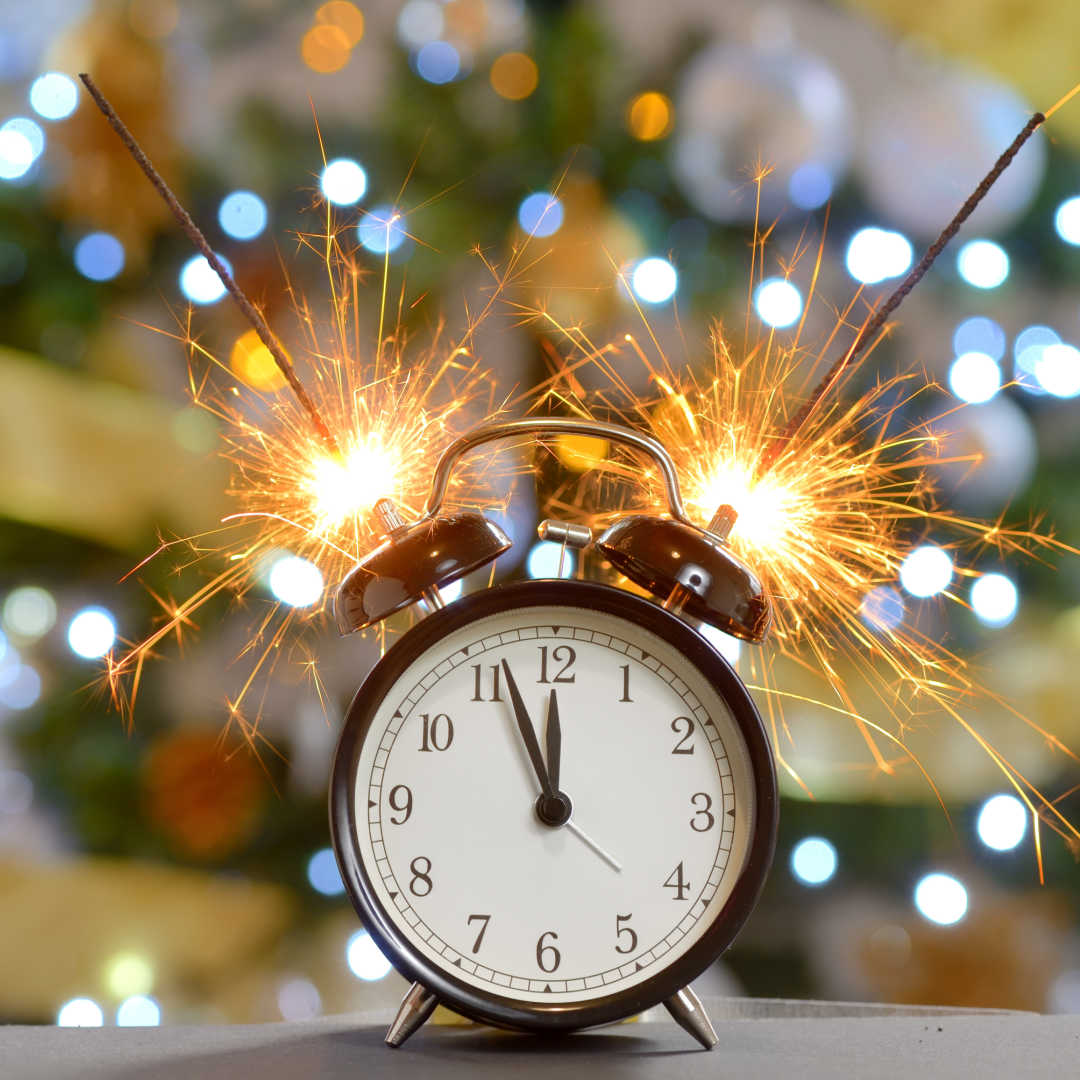 clock about to strike midnight