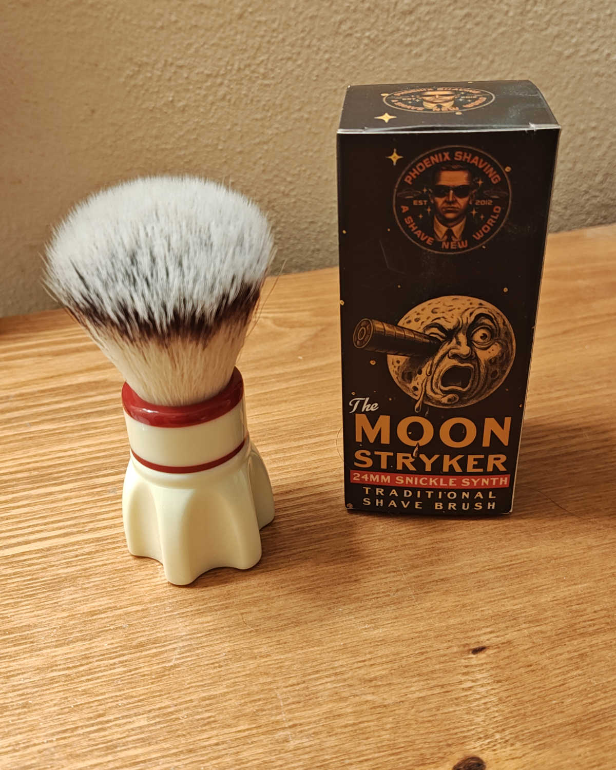 paa moon stryker synthetic fiber shave brush