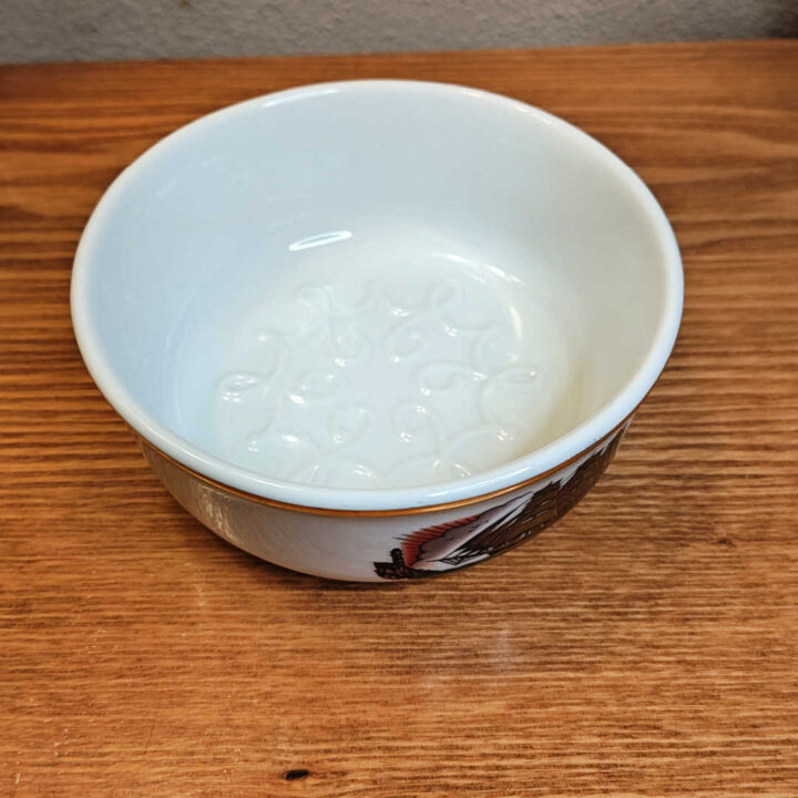 inside texturing of the Brousseau & Dov Lathering Bowl