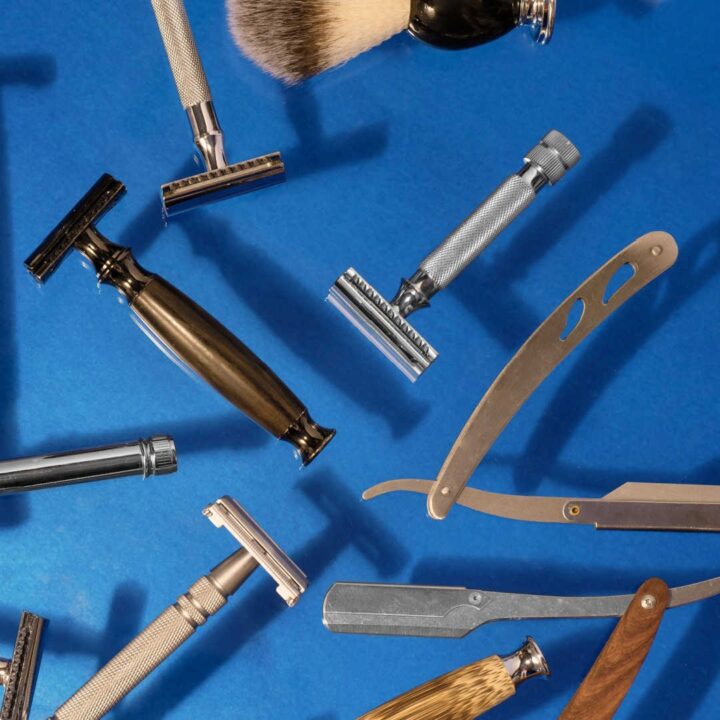 different double edge and single edge razors