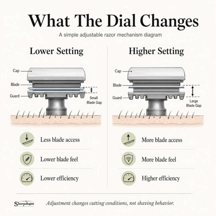 what an adjustable safety razor actually changes