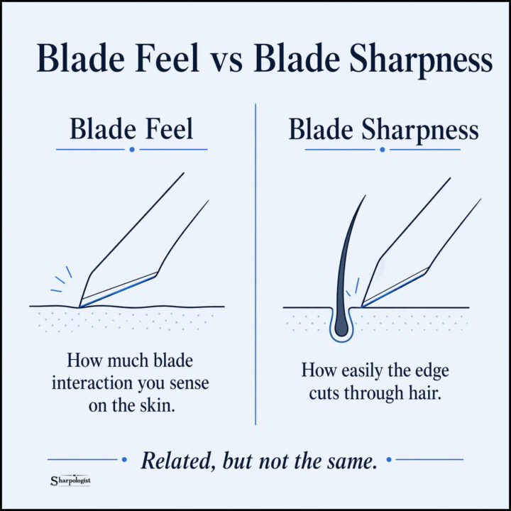 blade feel vs blade sharpness