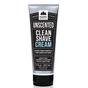 pacific shaving unscented shave cream